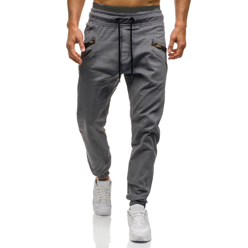 Fashion Men Gyms Pure color Pants Joggers Fitness Casual Long Pants Men Workout Skinny Sweatpants Jogger Tracksuit Trousers - FITzzE