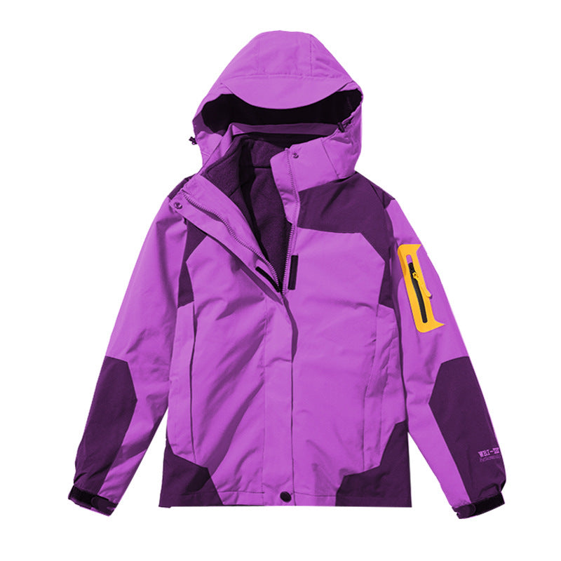 Stormtrooper outdoor three in one detachable autumn and winter fleece warm hiking suit windproof and breathable jacket - FITzzE