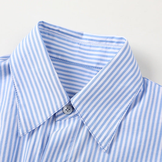 Autumn Retro Cute Striped Shirt – French Coffee Break Inspired Casual Top for Women eprolo