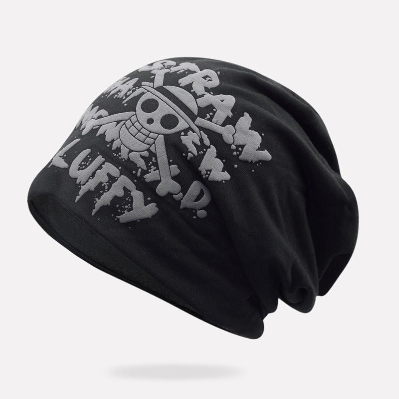 Autumn and Winter Hip Hop Hip Hop Hip Hop Hop Pullover Headcap Haizhu King foam Printed Knit Hat for Men and Women - FITzzE