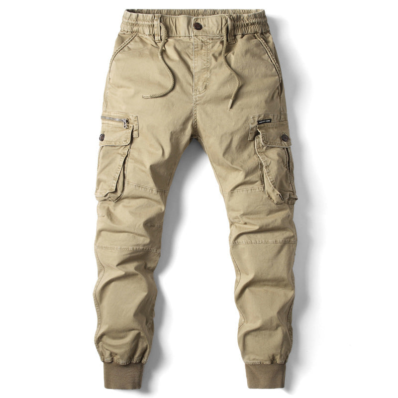 Elastic Cuff Pants Men's Plus Size Long Trousers Casual Workwear Loose Fit Pants for Men - FITzzE