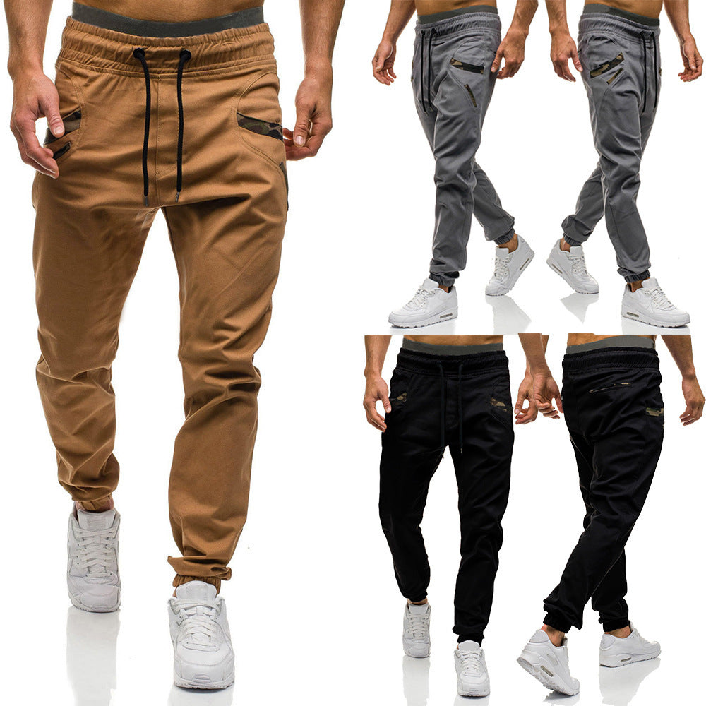 Fashion Men Gyms Pure color Pants Joggers Fitness Casual Long Pants Men Workout Skinny Sweatpants Jogger Tracksuit Trousers - FITzzE