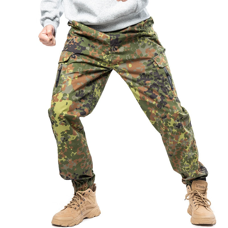 Mege Brand Men Fashion Streetwear Casual Camouflage Jogger Pants Tactical Military Trousers Men Cargo Pants - FITzzE