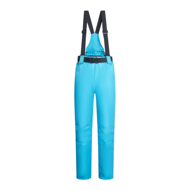 Women Men Ski Pants Brands Outdoor Sports Suspenders Windproof Waterproof Trousers - FITzzE