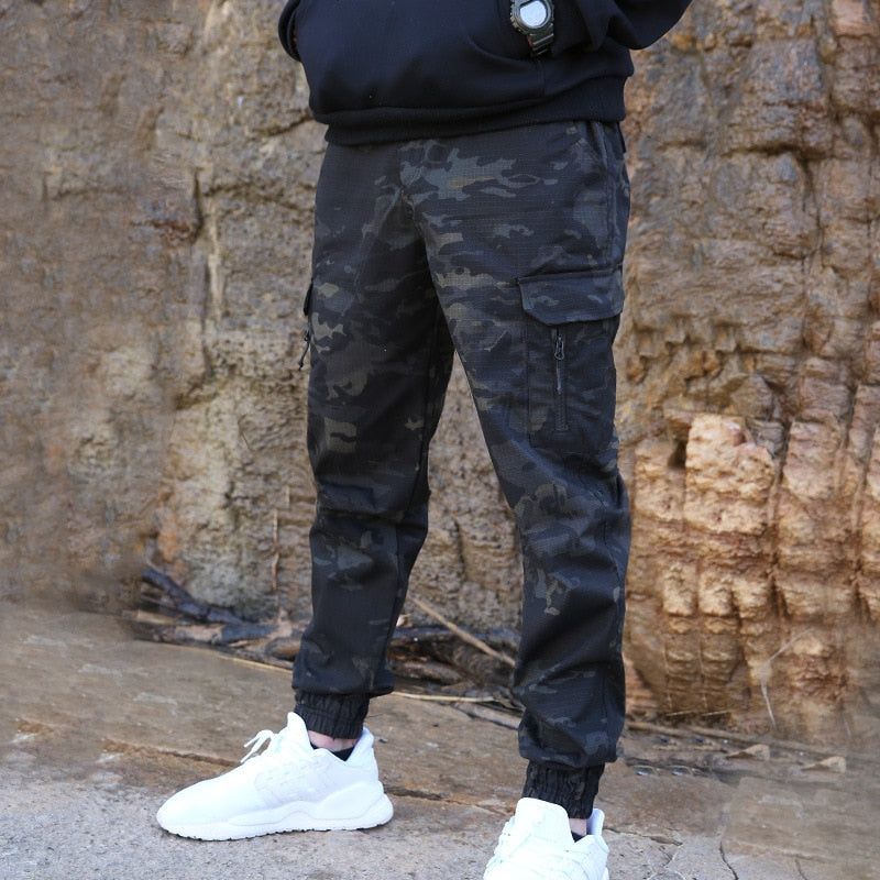 Mege Brand Men Fashion Streetwear Casual Camouflage Jogger Pants Tactical Military Trousers Men Cargo Pants - FITzzE