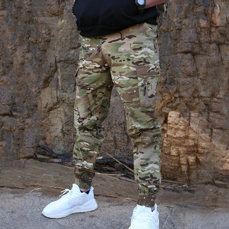 Mege Brand Men Fashion Streetwear Casual Camouflage Jogger Pants Tactical Military Trousers Men Cargo Pants - FITzzE