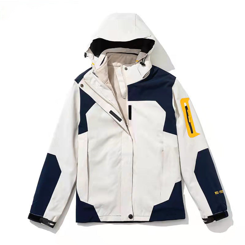 Stormtrooper outdoor three in one detachable autumn and winter fleece warm hiking suit windproof and breathable jacket - FITzzE