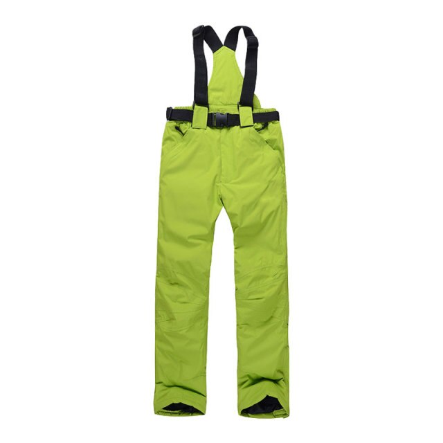 Women Men Ski Pants Brands Outdoor Sports Suspenders Windproof Waterproof Trousers - FITzzE