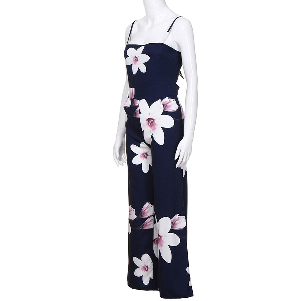 Women Summer Fashion Ladies Clubwear Floral Playsuit Bodycon Party Jumpsuit Trousers - FITzzE
