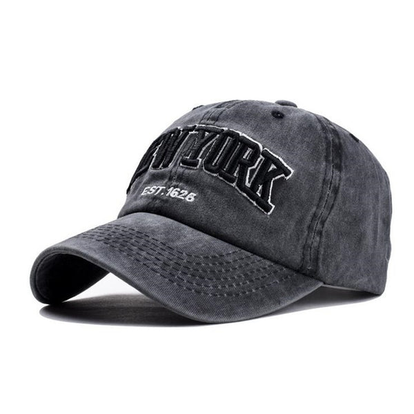 Cotton baseball cap hat for women men vintage dad hat NEW YORK embroidery letter outdoor sports caps - FITzzE