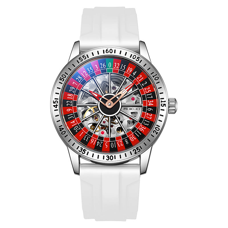 Authentic Export Wooden Wide Gamble Plate Men's Fully Automatic Mechanical Watch Waterproof Luminous Fashion Trendy Wristwatch - FITzzE