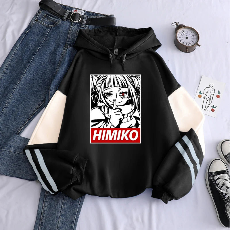 My Hero Academia Anime Print Hooded Sweatshirt Unisex Long Sleeve Casual Jacket - FITzzE