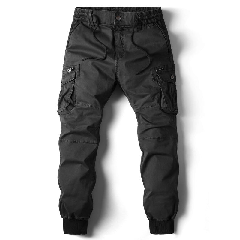 Elastic Cuff Pants Men's Plus Size Long Trousers Casual Workwear Loose Fit Pants for Men - FITzzE