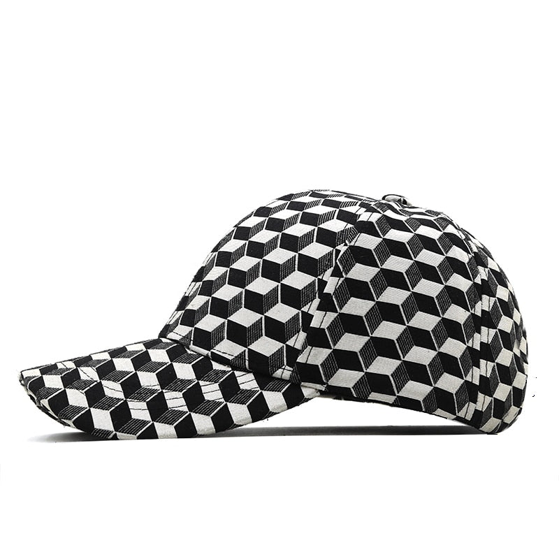 New Summer Women Stylish Caps Luxury Brand Baseball Cap For Men 3D British Plaid Elastic Dad Hat Casquette Femmes - FITzzE
