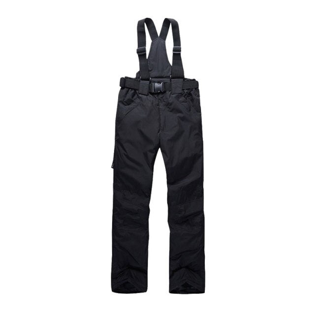 Women Men Ski Pants Brands Outdoor Sports Suspenders Windproof Waterproof Trousers - FITzzE