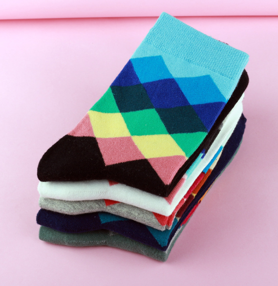 standard increase  casual cotton socks high quality delivery men socks, colorful socks (10 pairs / batch) No Box - FITzzE