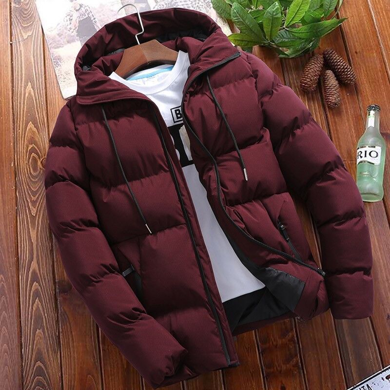 Winter cotton jacket men's new handsome short cotton jacket Korean version slim fit trendy cotton jacket jacket men's clothing - FITzzE
