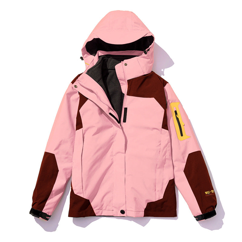 Stormtrooper outdoor three in one detachable autumn and winter fleece warm hiking suit windproof and breathable jacket - FITzzE