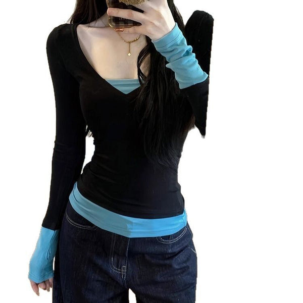 Casual 2-Piece Long Sleeve Tops for Women - FITzzE