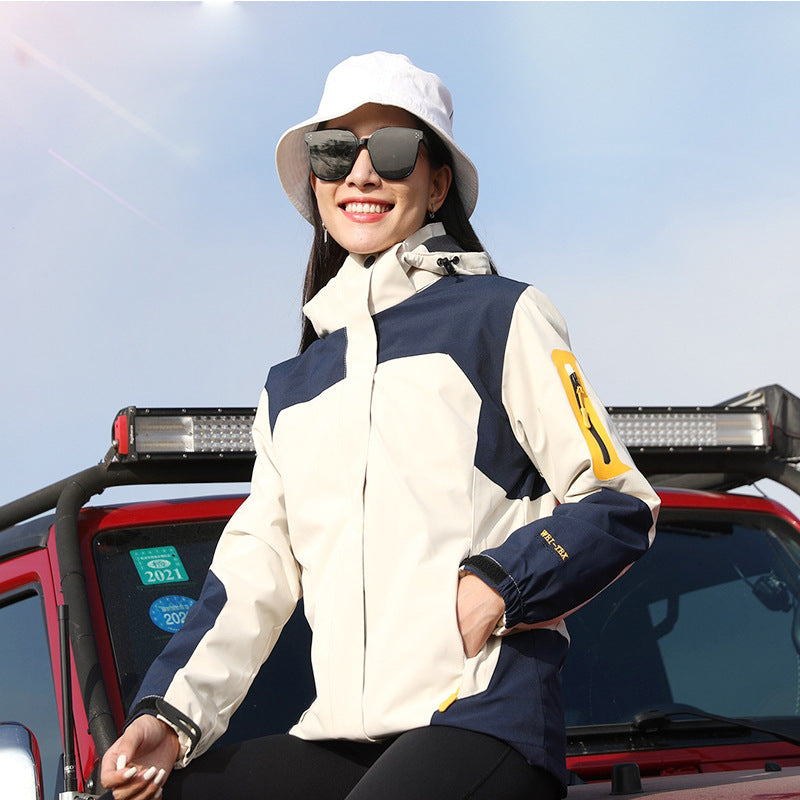 Stormtrooper outdoor three in one detachable autumn and winter fleece warm hiking suit windproof and breathable jacket - FITzzE