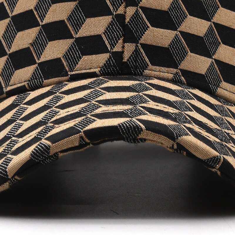 New Summer Women Stylish Caps Luxury Brand Baseball Cap For Men 3D British Plaid Elastic Dad Hat Casquette Femmes - FITzzE