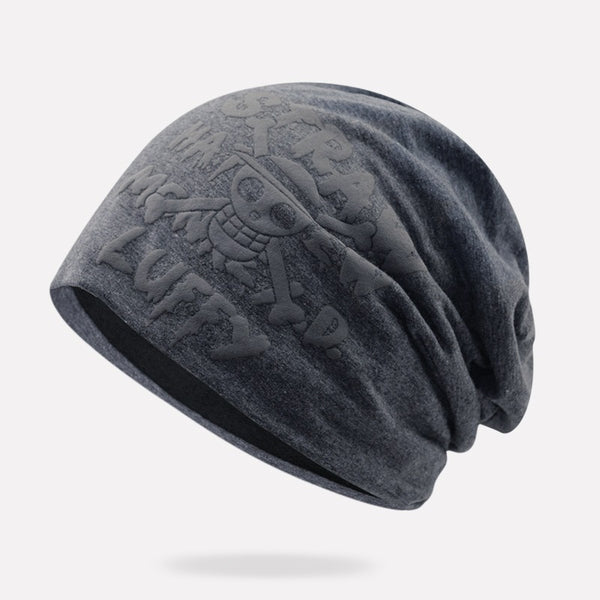 Autumn and Winter Hip Hop Hip Hop Hip Hop Hop Pullover Headcap Haizhu King foam Printed Knit Hat for Men and Women - FITzzE