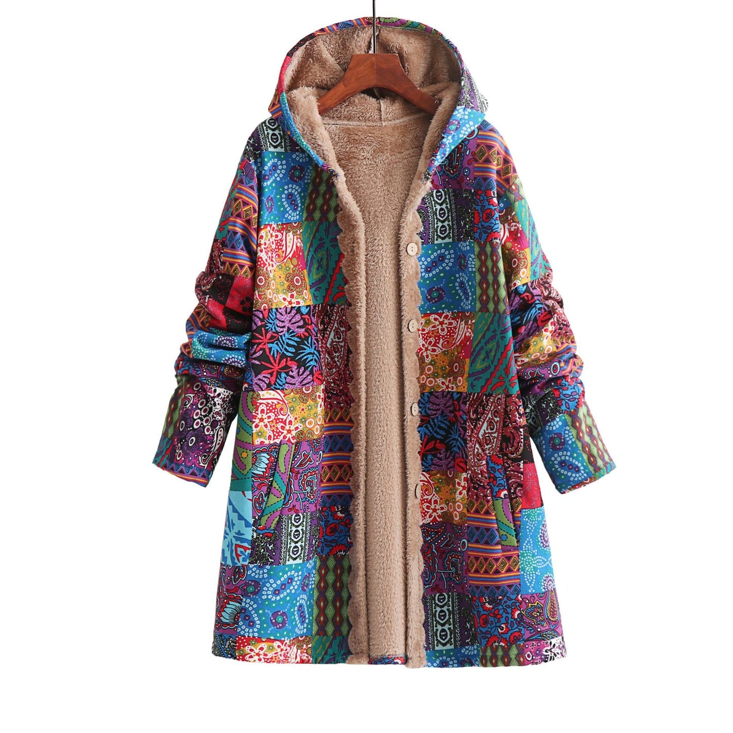 Fashionable Printed Fleece Hoodie Sweatshirt for Women | Fitzze eprolo