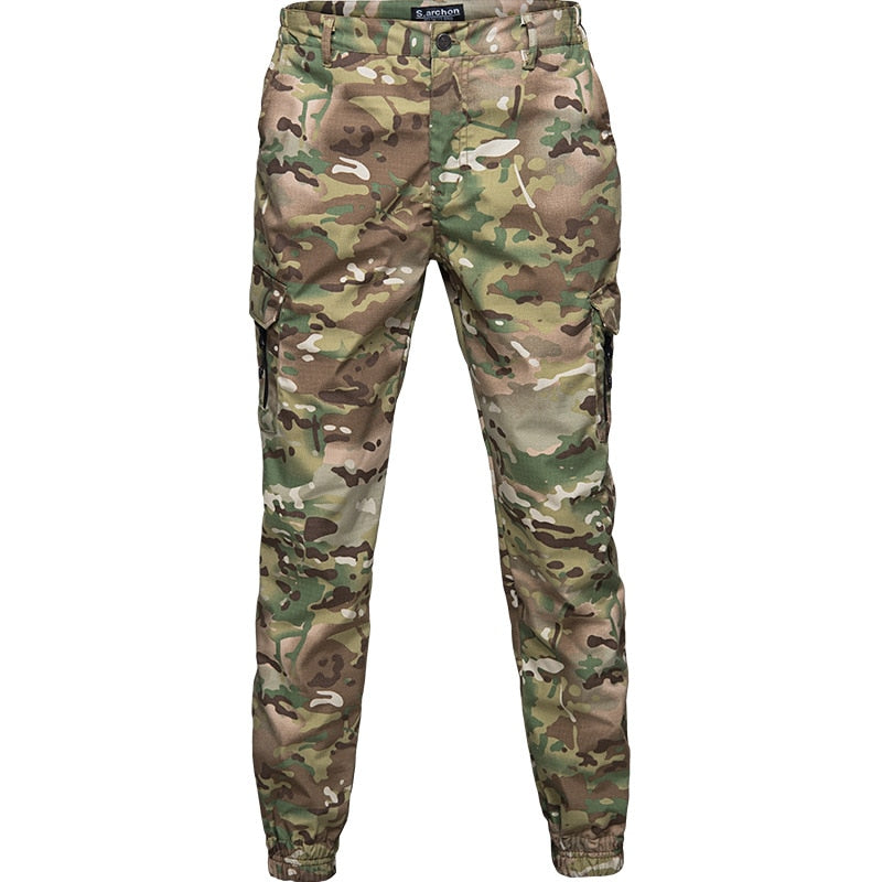 Mege Brand Men Fashion Streetwear Casual Camouflage Jogger Pants Tactical Military Trousers Men Cargo Pants - FITzzE