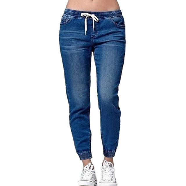 Autumn Pencil Pants Vintage High Waist Jeans New Womens Pants Full Length Pants Loose Ccowboy Pants Plus Size 5XL 6XL - FITzzE