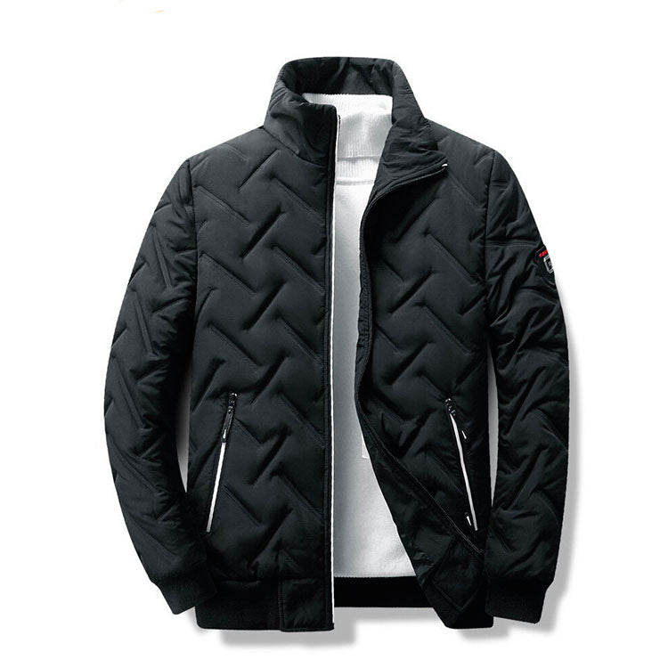 Men’s Autumn/Winter Cotton Jacket – Korean Trend Short Stand Collar Lightweight Outerwear eprolo
