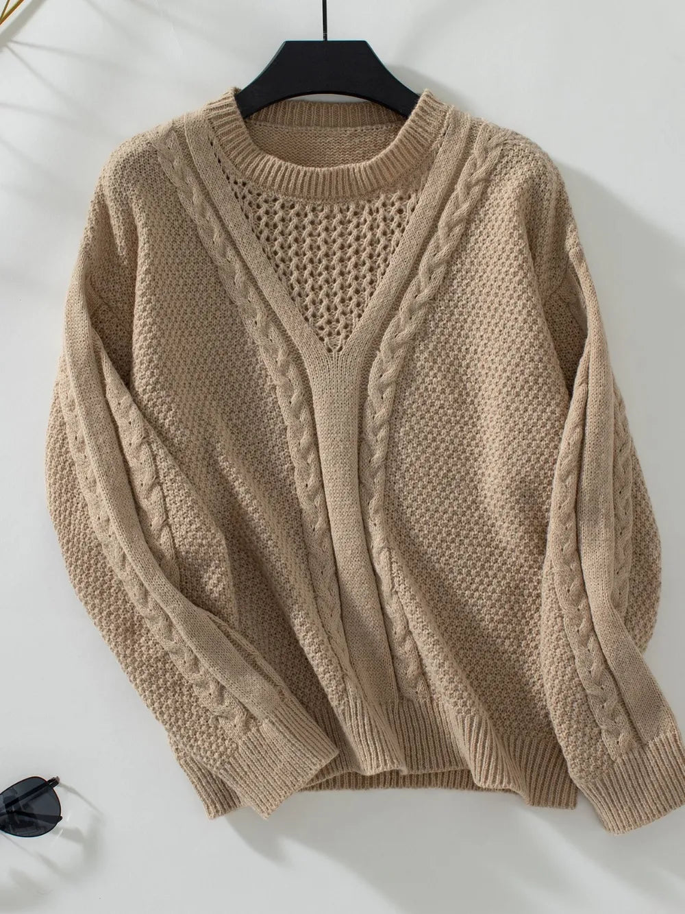 Autumn/Winter Retro Twisted Knitted Shirt Women's Wear - FITzzE rghbeu-b4.myshopify.com Autumn/Winter Retro Twisted Knitted Shirt Women's Wear