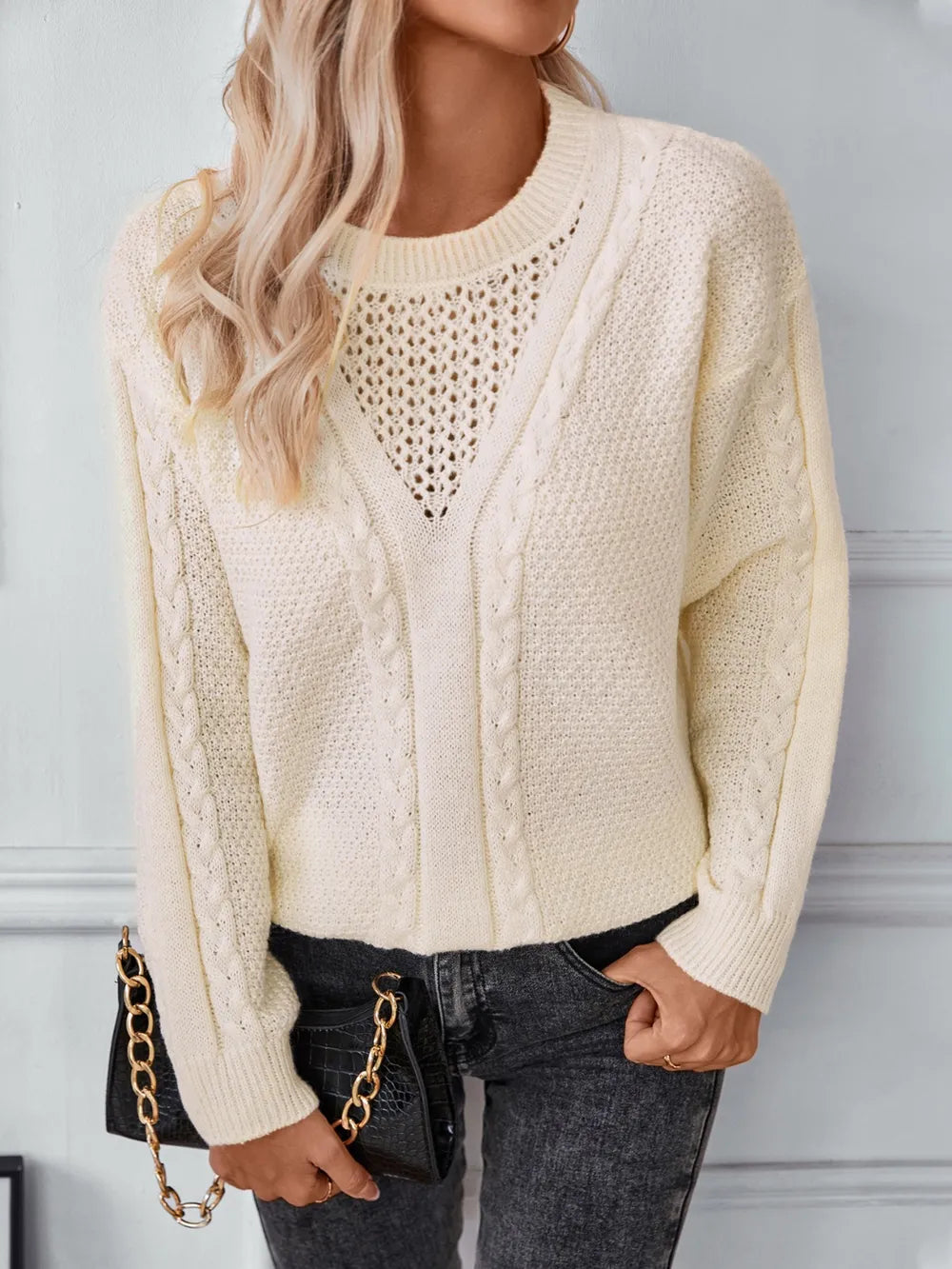 Autumn/Winter Retro Twisted Knitted Shirt Women's Wear - FITzzE rghbeu-b4.myshopify.com Autumn/Winter Retro Twisted Knitted Shirt Women's Wear