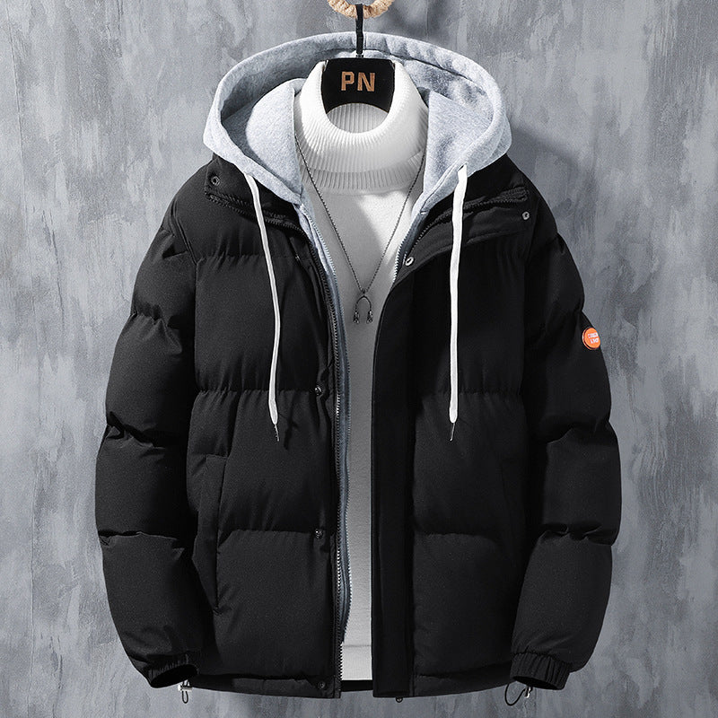 Fitzze Brand Men’s Winter Hooded Cotton Jacket – Oversized, Warm, Windproof & Cold-Resistant Outerwear eprolo