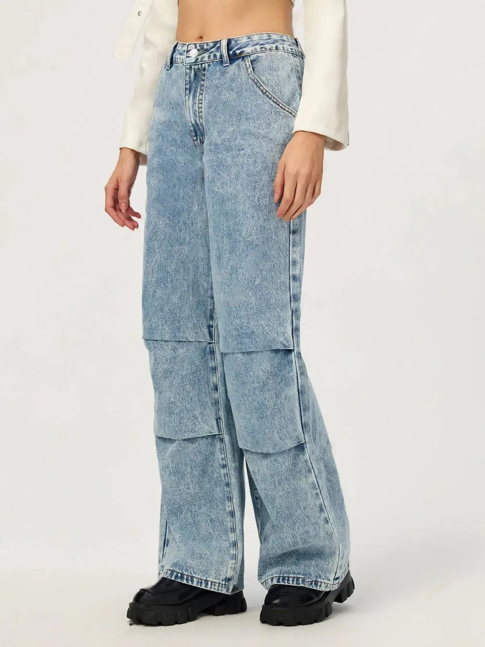 Wide Leg Jeans with Pockets | Fitzze eprolo