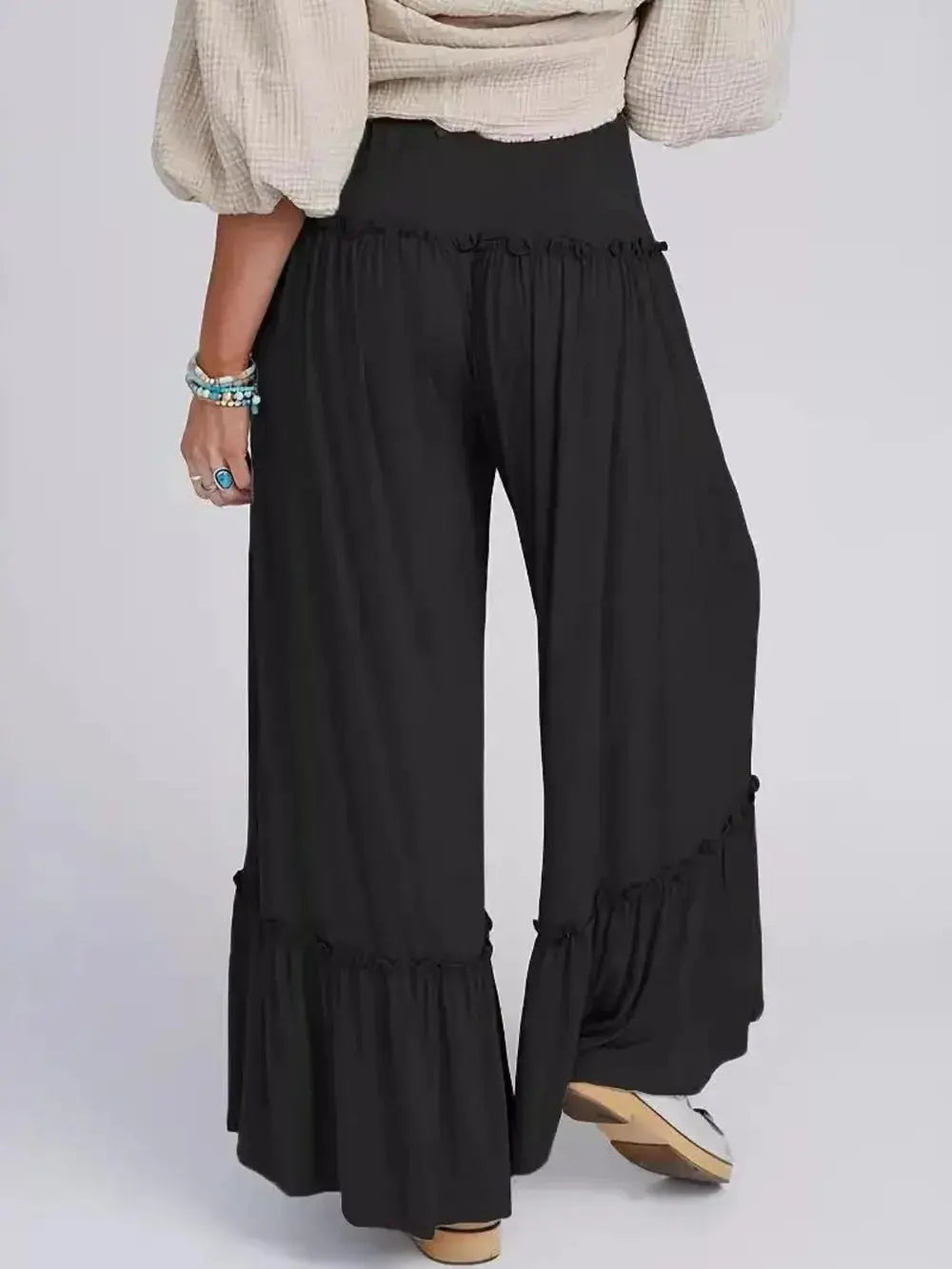 Casual pants for women with drawstring and wide leg pants for women - FITzzE rghbeu-b4.myshopify.com Casual pants for women with drawstring and wide leg pants for women