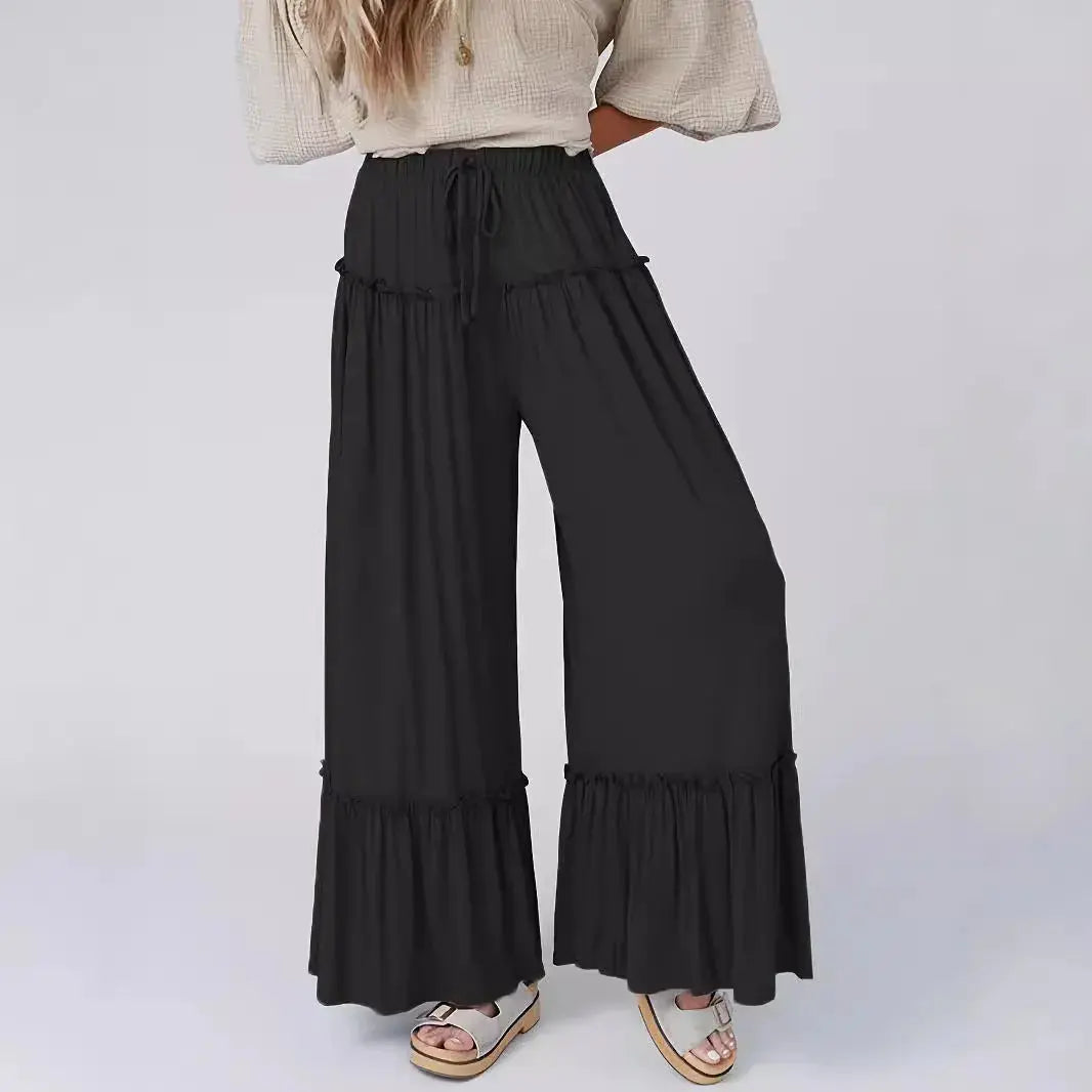 Casual pants for women with drawstring and wide leg pants for women - FITzzE rghbeu-b4.myshopify.com Casual pants for women with drawstring and wide leg pants for women