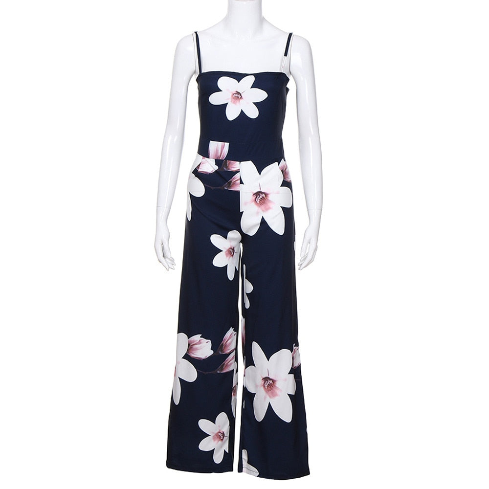 Women Summer Fashion Ladies Clubwear Floral Playsuit Bodycon Party Jumpsuit Trousers - FITzzE