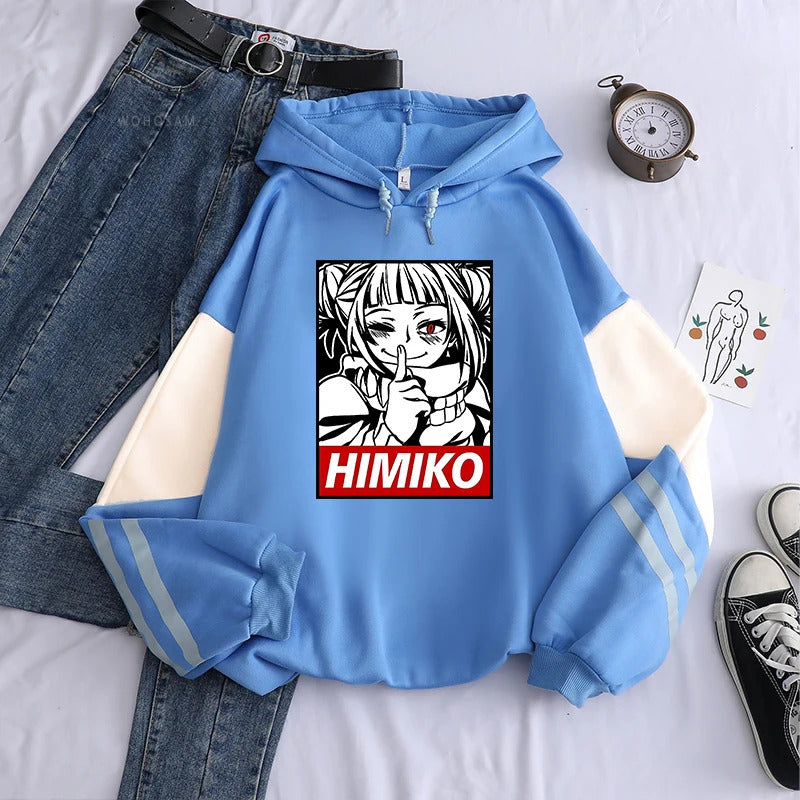 My Hero Academia Anime Print Hooded Sweatshirt Unisex Long Sleeve Casual Jacket - FITzzE