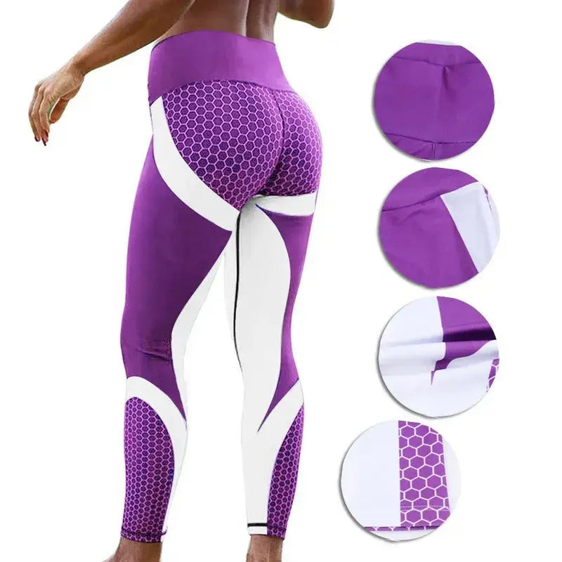 Digital Printed High Waist Yoga Pants | Hip Lifting Leggings | Fitzze eprolo