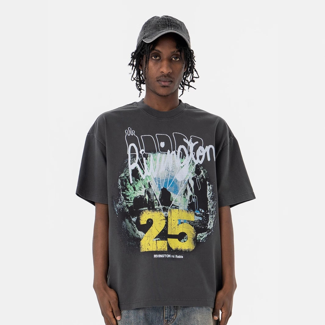 Digital Print Casual Short Sleeve T-Shirt for Men - FITzzE rghbeu-b4.myshopify.com Digital Print Casual Short Sleeve T-Shirt for Men