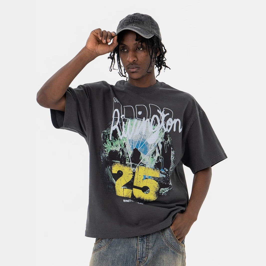 Digital Print Casual Short Sleeve T-Shirt for Men - FITzzE rghbeu-b4.myshopify.com Digital Print Casual Short Sleeve T-Shirt for Men