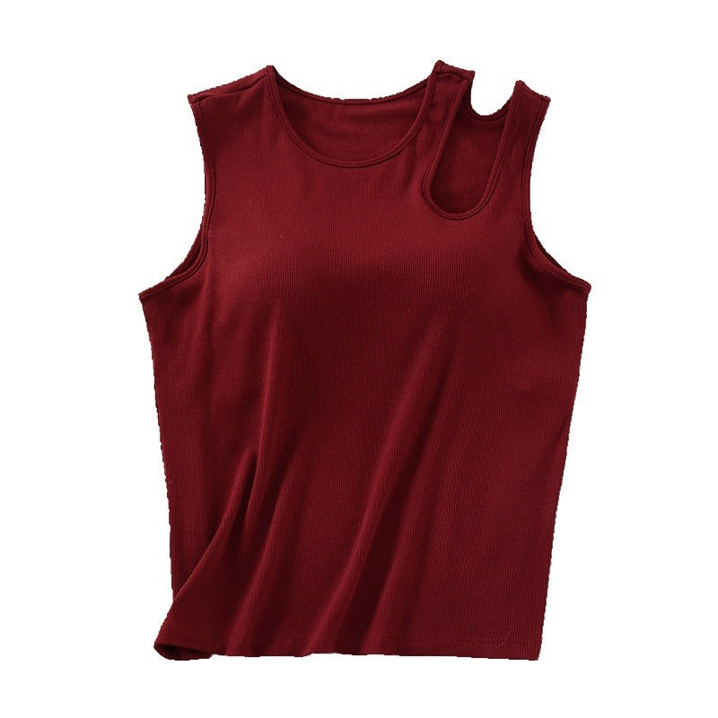 Elegant Wine Red Vest  Women - FITzzE rghbeu-b4.myshopify.com Elegant Wine Red Vest  Women