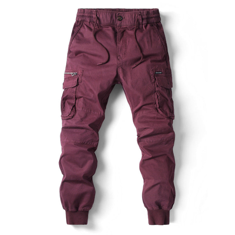 Elastic Cuff Pants Men's Plus Size Long Trousers Casual Workwear Loose Fit Pants for Men - FITzzE