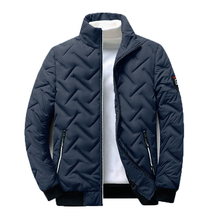 Men’s Autumn/Winter Cotton Jacket – Korean Trend Short Stand Collar Lightweight Outerwear eprolo