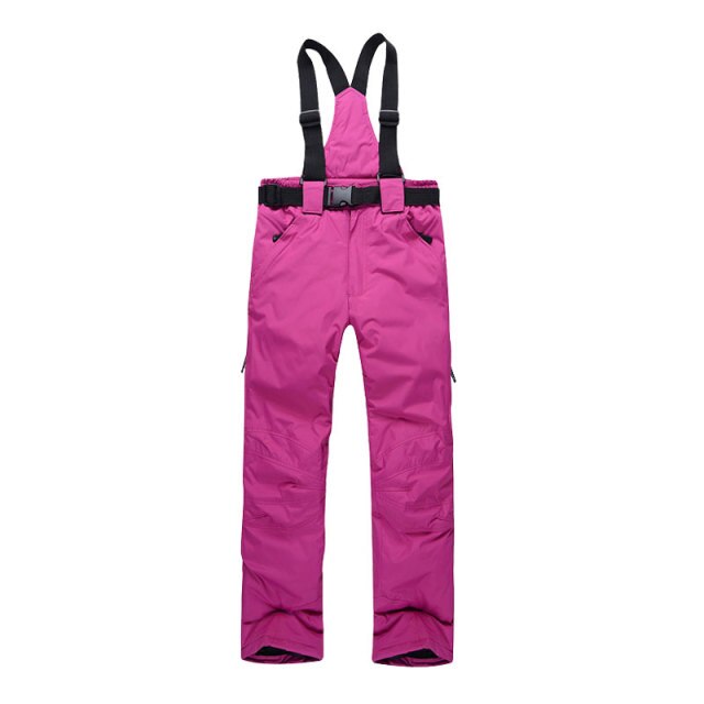 Women Men Ski Pants Brands Outdoor Sports Suspenders Windproof Waterproof Trousers - FITzzE