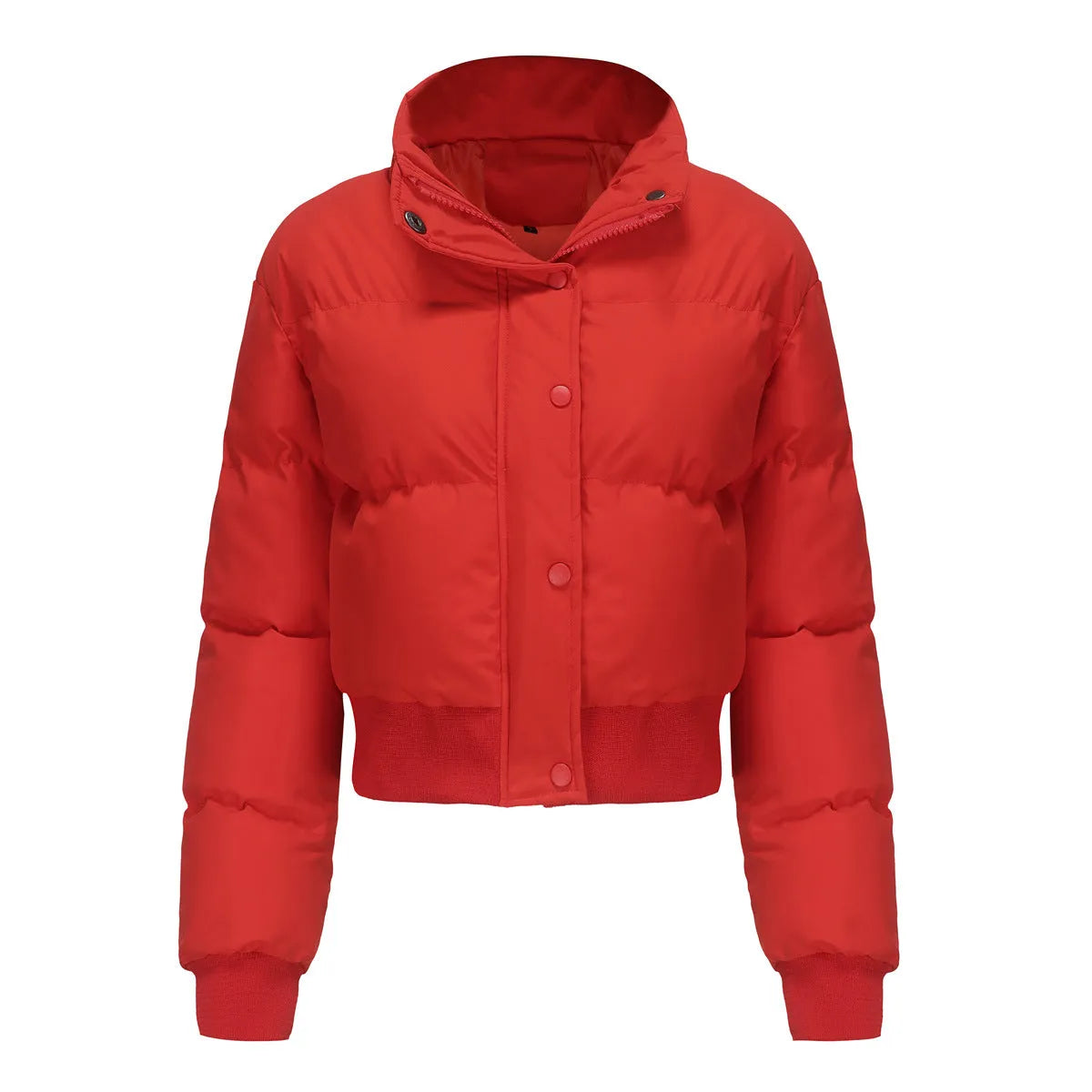 Short Cotton Jacket for Women – Loose, Warm, Long-Sleeve High Neck Casual Outerwear eprolo rghbeu-b4.myshopify.com Short Cotton Jacket for Women – Loose, Warm, Long-Sleeve High Neck Casual Outerwear