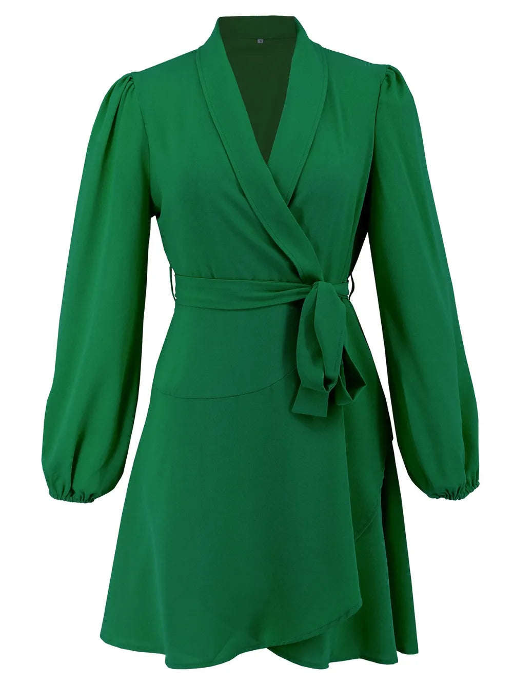 Surplice Tie Waist Long Sleeve Mini Dress | Fitzze eprolo rghbeu-b4.myshopify.com Surplice Tie Waist Long Sleeve Mini Dress | Fitzze
