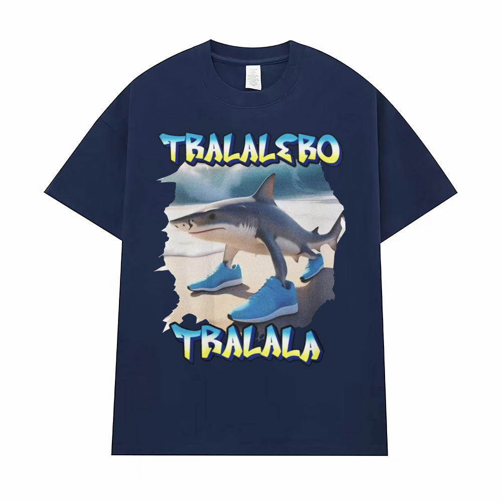 Tralalero Tralala Funny Running Shark Meme Tee Shirt Men Wom - FITzzE rghbeu-b4.myshopify.com Tralalero Tralala Funny Running Shark Meme Tee Shirt Men Wom
