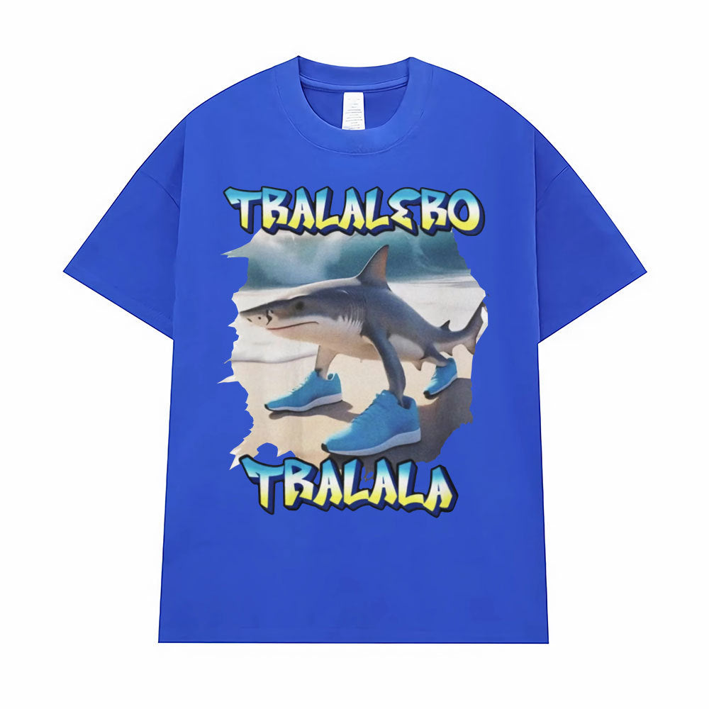 Tralalero Tralala Funny Running Shark Meme Tee Shirt Men Wom - FITzzE rghbeu-b4.myshopify.com Tralalero Tralala Funny Running Shark Meme Tee Shirt Men Wom