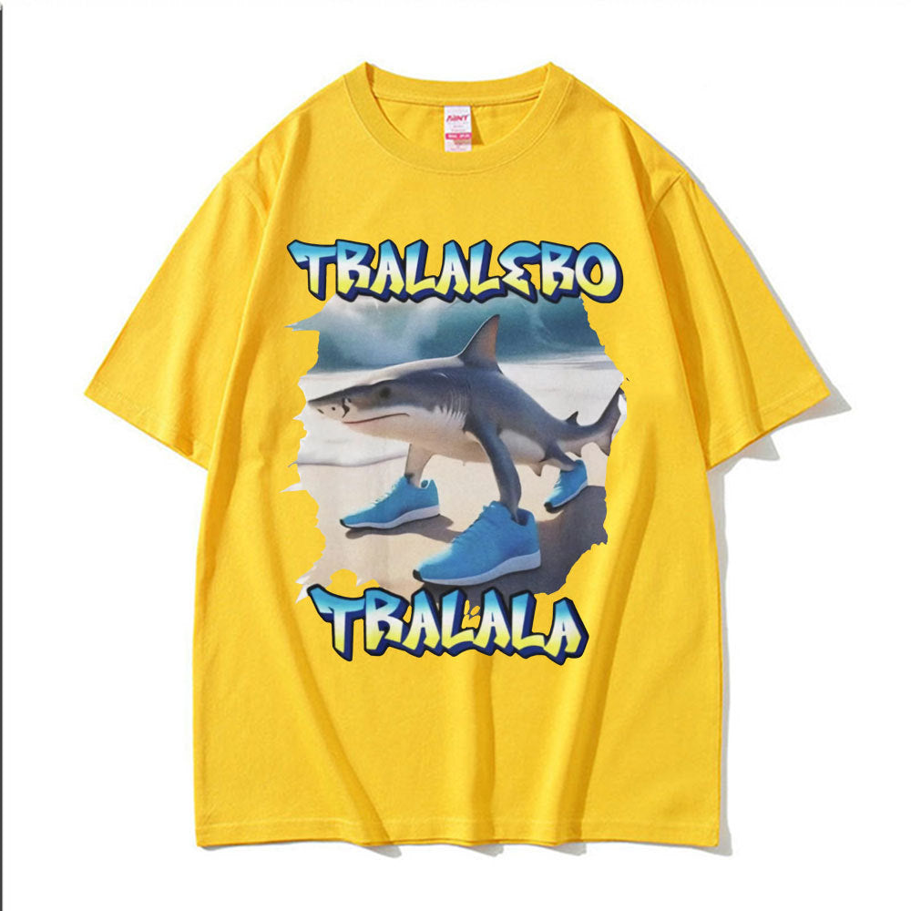 Tralalero Tralala Funny Running Shark Meme Tee Shirt Men Wom - FITzzE rghbeu-b4.myshopify.com Tralalero Tralala Funny Running Shark Meme Tee Shirt Men Wom